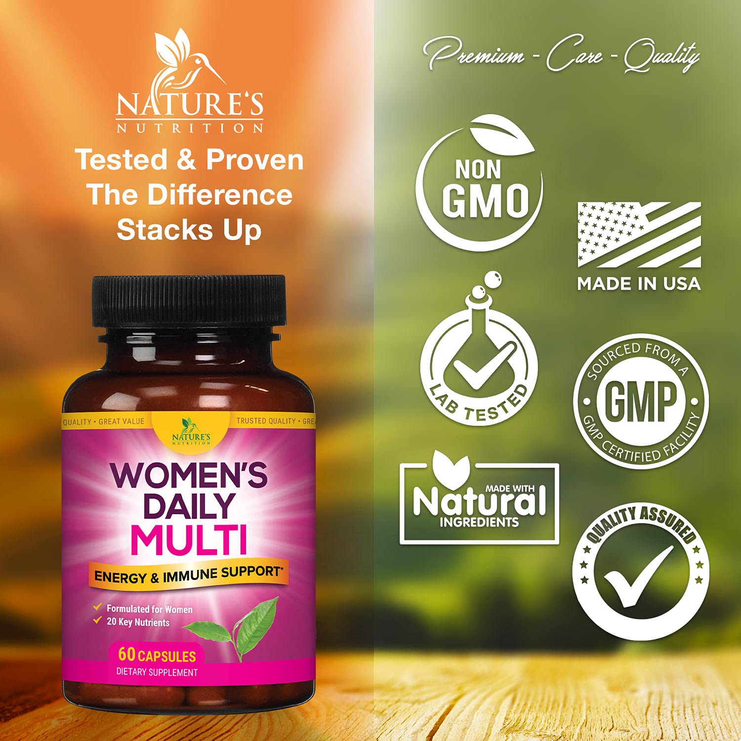 Multivitamin for Women, Multivitamin and Multimineral Supplement with
