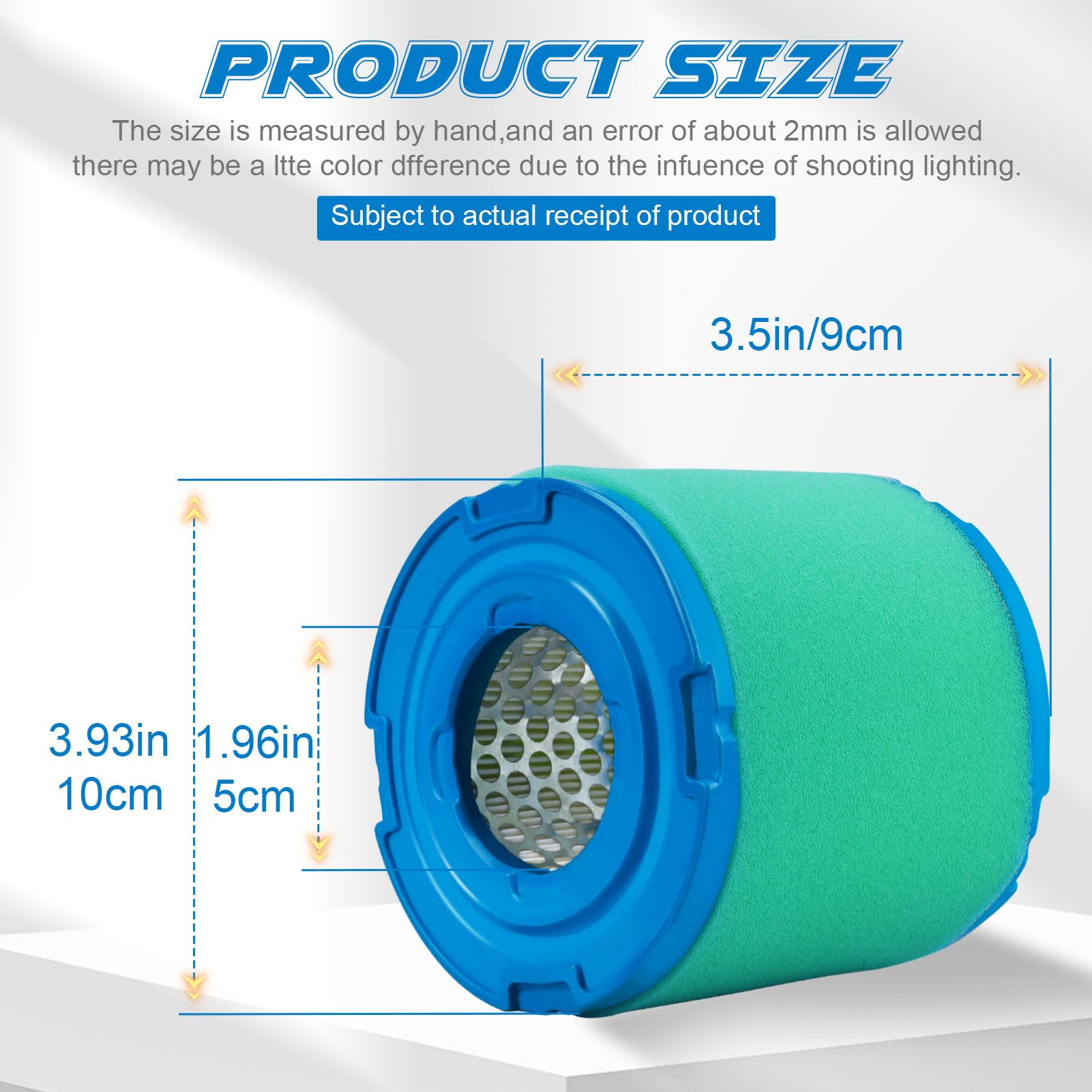 LOCOPOW 393957 393957S Air Filter Kit for Briggs and Stratton 390930 271794 271794S 4106 7-18 HP Horizontal Engines John Deere PT9334 LG393957S LG393957 PT4301 Lawn Mower