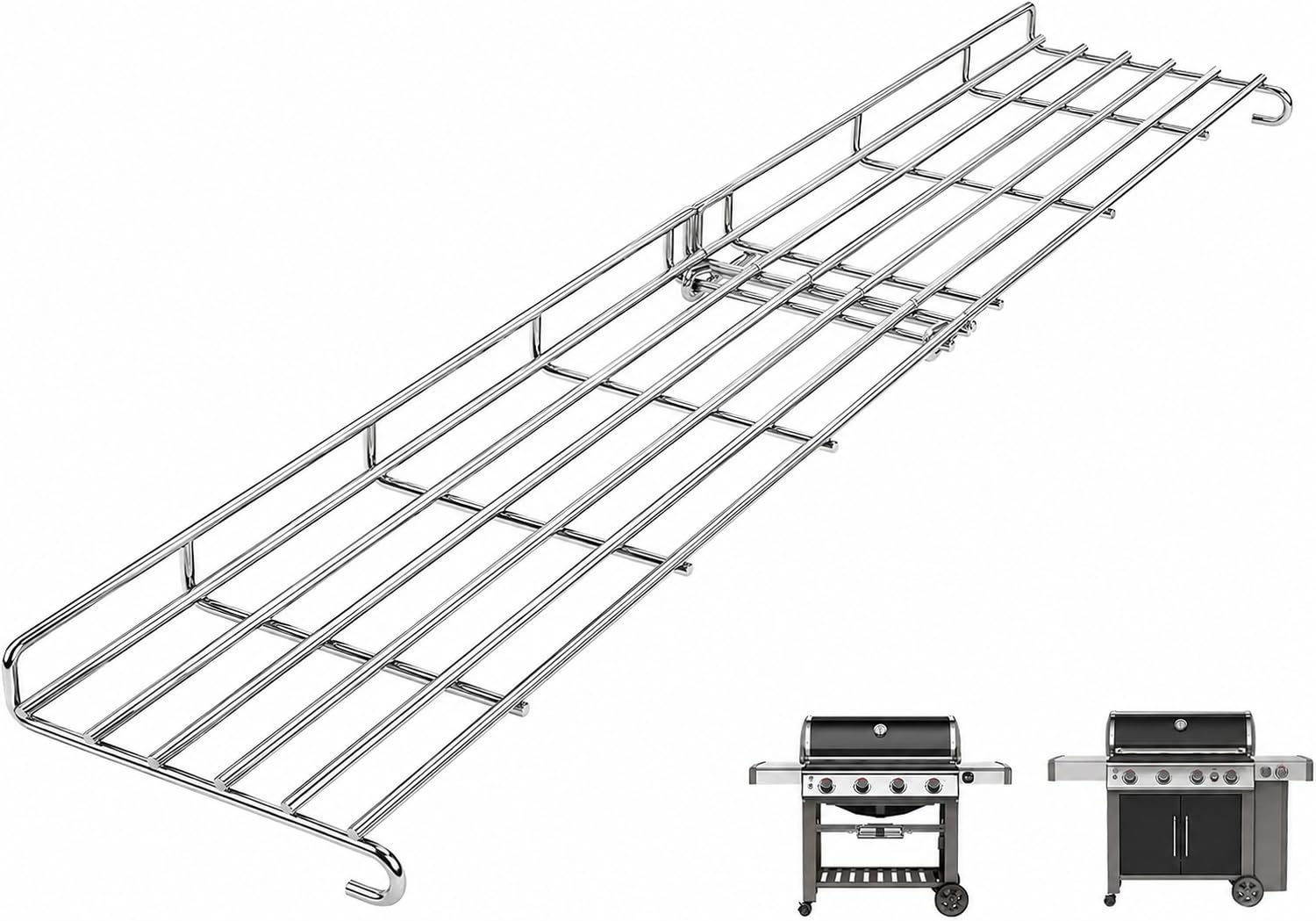 QuliMetal Grill Warming Rack for Weber GS4 Genesis II 400 Series Grills