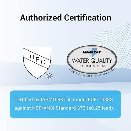 Miniatura 2 de Filterlogic Filtro de agua certificado NSFANSI 372 repuesto para elementos de purificación negros BB9-2 y sistema de filtro de gravedad serie