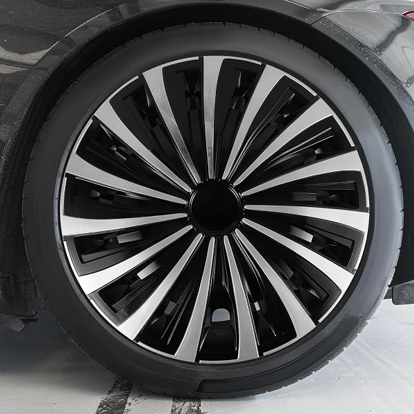 12インチ車用ホイールキャップ 耐摩耗プラスチック製ユニバーサル装飾ハブカバー ホイールリム保護 自動車ホイールアップグレード - 5