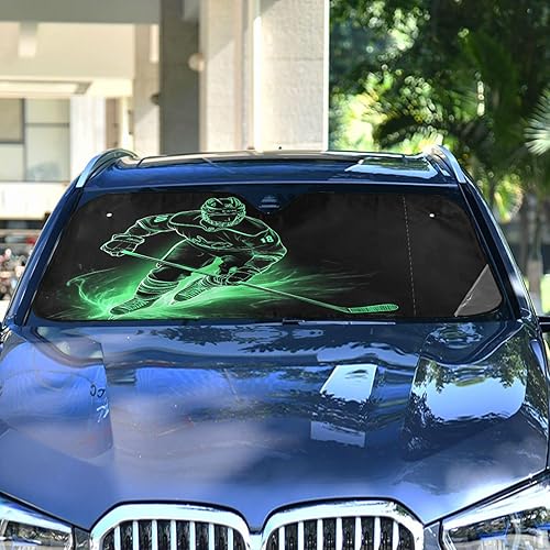 Miniatura 9 de Parasoles para parabrisas de vehículo, diseño de ojos rojos malvados, bloquean rayos ultravioleta y mantienen tu vehículo fresco, plegable, para