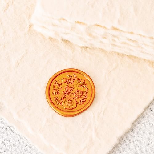 Miniatura 6 de Eisumy 50 calcomanías de sello de cera para coronas doradas, para bodas, cumpleaños, baby shower, Acción de Gracias, invitación, negocios, sobres,