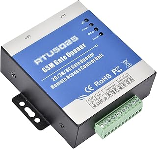 GSM Gate Opener,RTU5025 Wireless Remote Gate Opener Operator Garage GSM, Wireless Remote Control Door Access Controller (US Plug) for Garage (3)