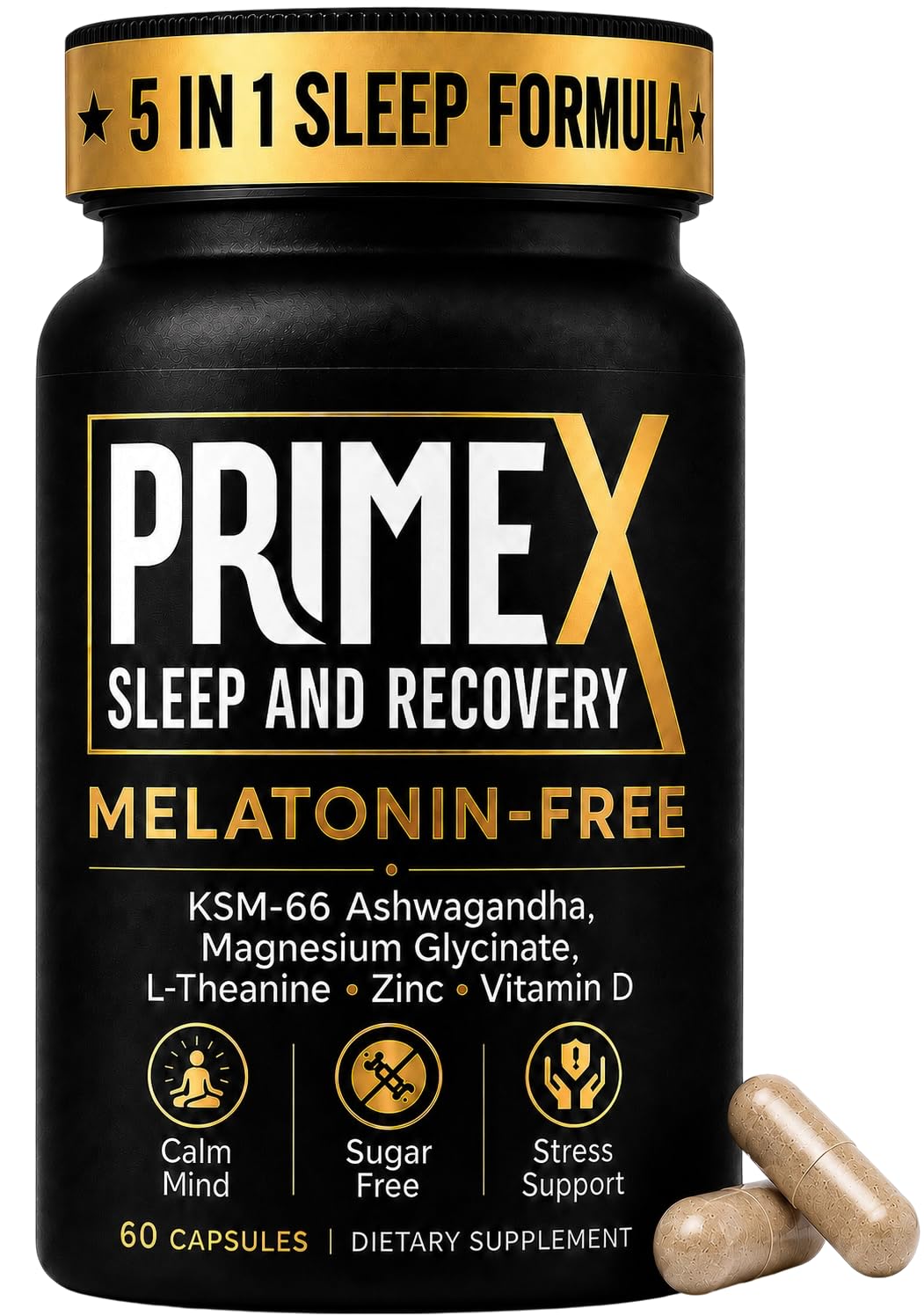 Melatonin Free Sleep Aid, Ashwagandha & Magnesium