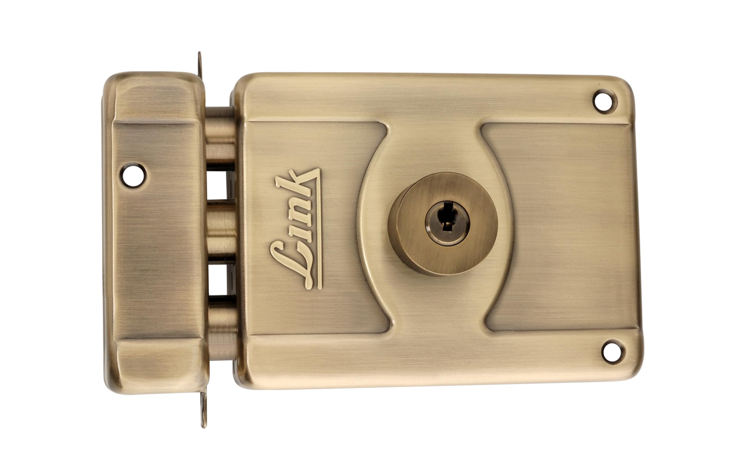 Link Thunderfist Rim Lock for Door, 3 Brass Key | Double Action Movement with 1 Lac Cycle Tested for Home, Office, Hotel Door | Heavy Duty Lock with Both Side Key, Antique Finish | 10 Years Warranty-image-37