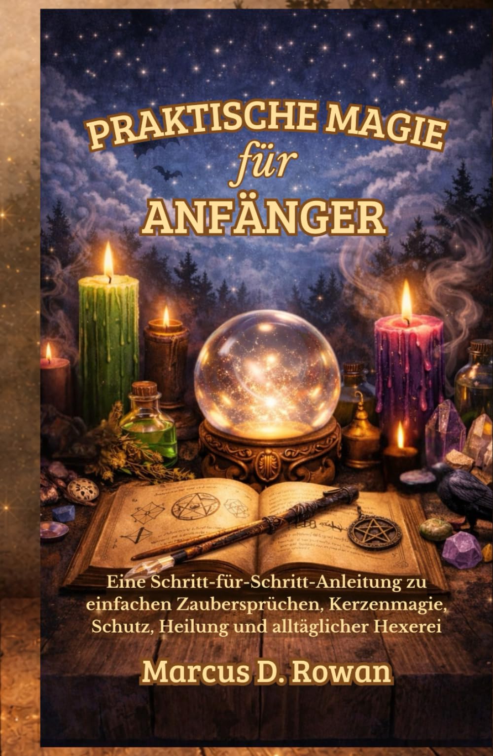 Praktische Magie für Anfänger: Eine Schritt-für-Schritt-Anleitung zu einfachen Zaubersprüchen, Kerzenmagie, Schutz, Heilung und alltäglicher Hexerei