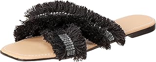 OX womens OX Faux Leather Slides For Women OX1035 Flip-Flop