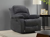 Vista 22 de Juego de 2 sofás reclinables manuales de cuero sintético, juego de sofá reclinable para sala, muebles modernos para sala con portavasos/consola