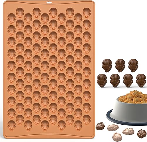 Miniatura 8 de Crethinkaty Mini moldes de Navidad, molde de silicona para árbol de Navidad, moldes de silicona con forma de árbol de Navidad de 100 cavidades, mini