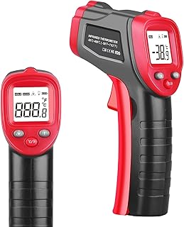 Infrared Thermometer Gun, Non-Contact Laser Thermometer Temperature Gun -58℉~752℉, Adjustable Emissivity Temp Gun Thermometer, Temperature Measurement Gun for Cooking, BBQ, Pizza Oven