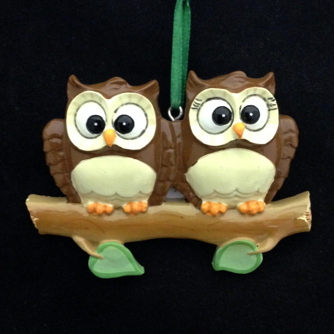 Polar X Ornaments Owl Family Of 2 On Branch Christmas