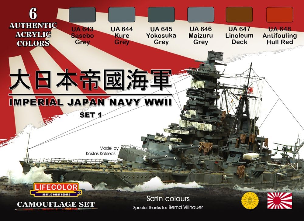 Diorama Set LifeColor CS36 IMPERIAL JAPAN NAVY WWII SET 1
