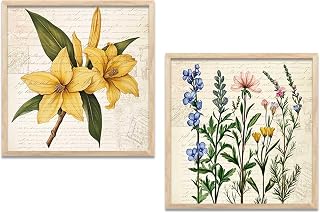 Kotart Botanical Wall Art Painting | Modern Wall Frames For Home Décor Office Living Room |Poster With Frame Wall Decorati... Price In India