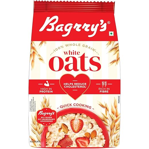 Bagrrys White Oats 1Kg Breakfast Cereal Instant Oats Breakf