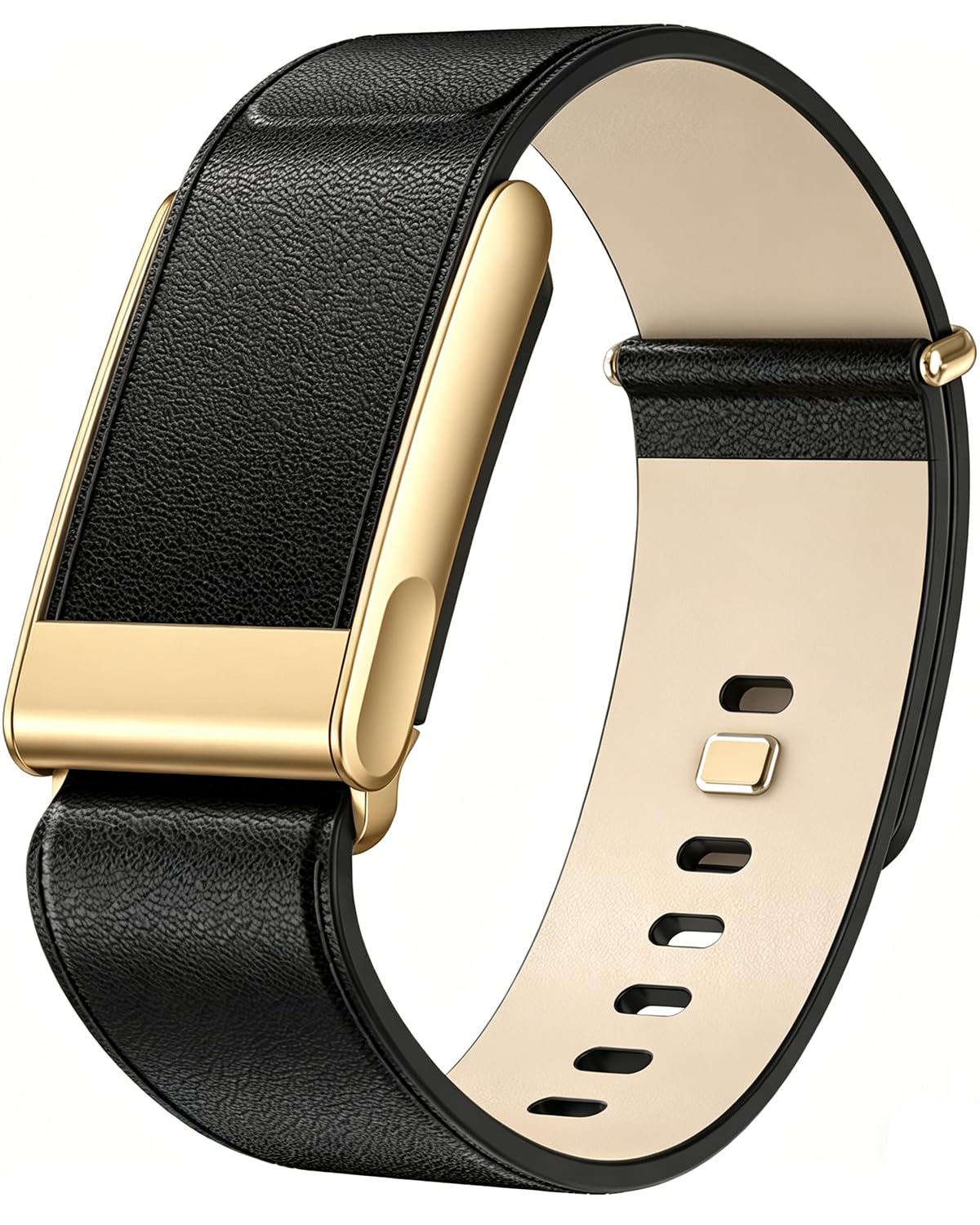 Msksjer LeatherLuxe Straps Compatible with WHOOP 5.0/MG Band Strap for Men Women–Soft, Durable, Breathable and Comfortable, Adjustable Replacement Bracelets–Not Compatible with Gen 4