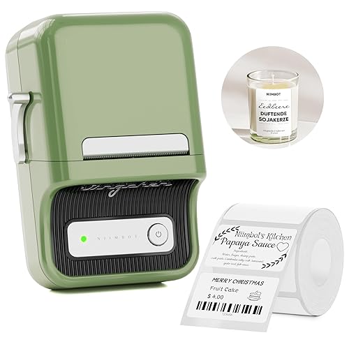 NIIMBOT B21 Label Maker Thermal Label Printer, Good Idea for Home Organization Office Business, 50x30mm Label-230Pcs