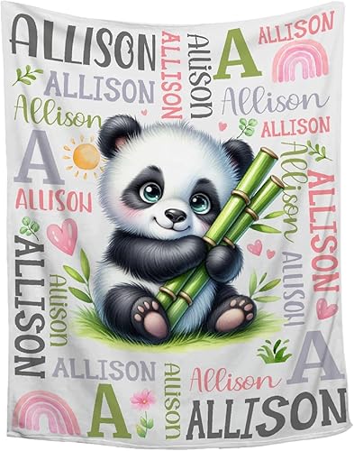 Miniatura 12 de Manta de bebé personalizada de conejo, regalos personalizados de conejito para niños y niñas, ultra suave, afelpada, acogedora y transpirable, manta