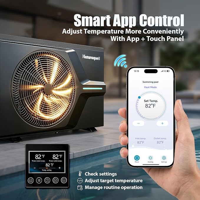 Bomba de calor pool inverter para piscinas hasta 16000 gal miniatura 6