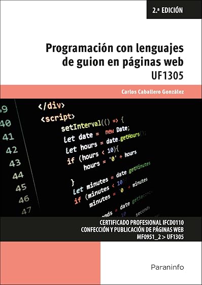 Uf1305: Programación con Lenguajes de Guion en Páginas Web