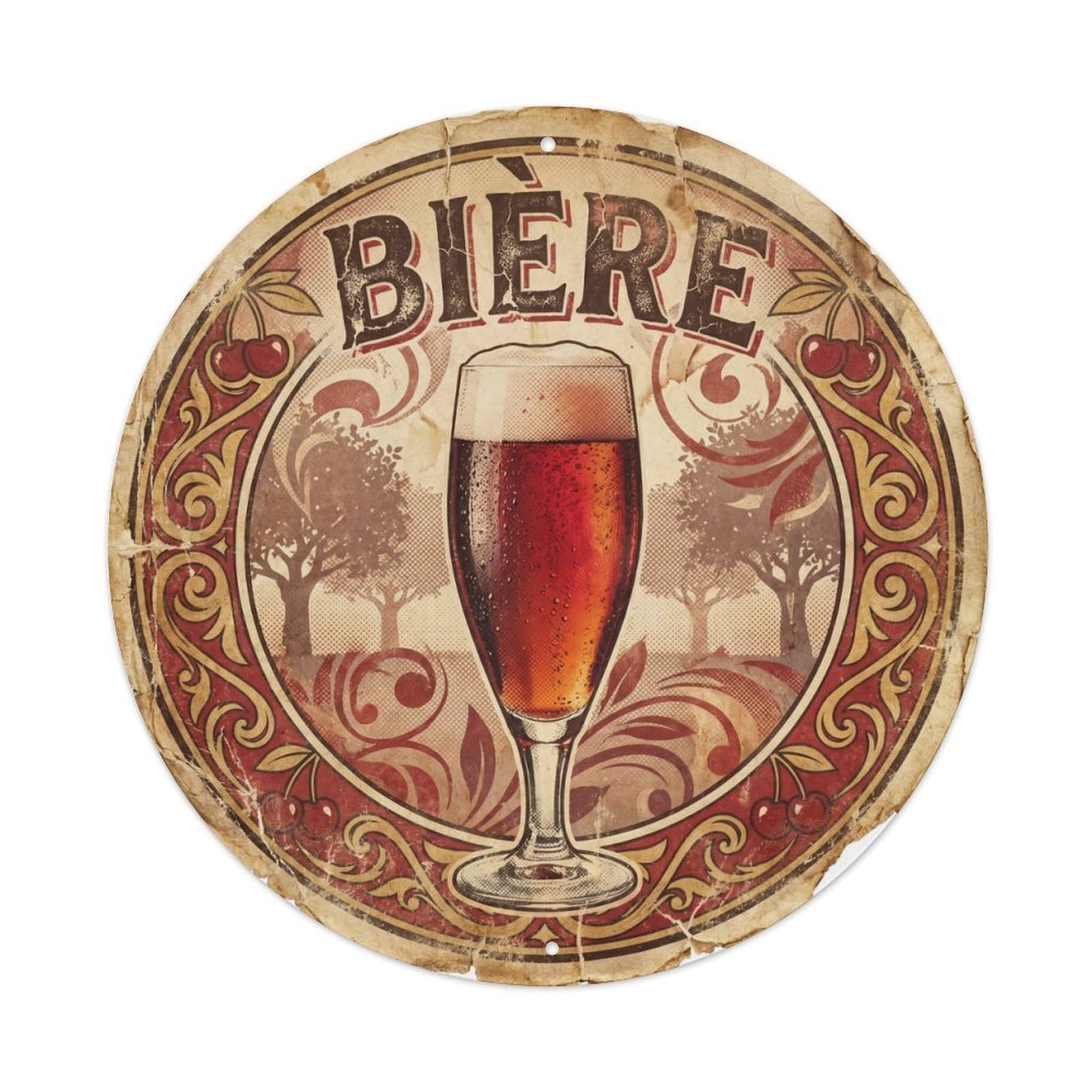 Craft Beer Belgian Culture Brewery Beverage Classic Metal Tin Sign