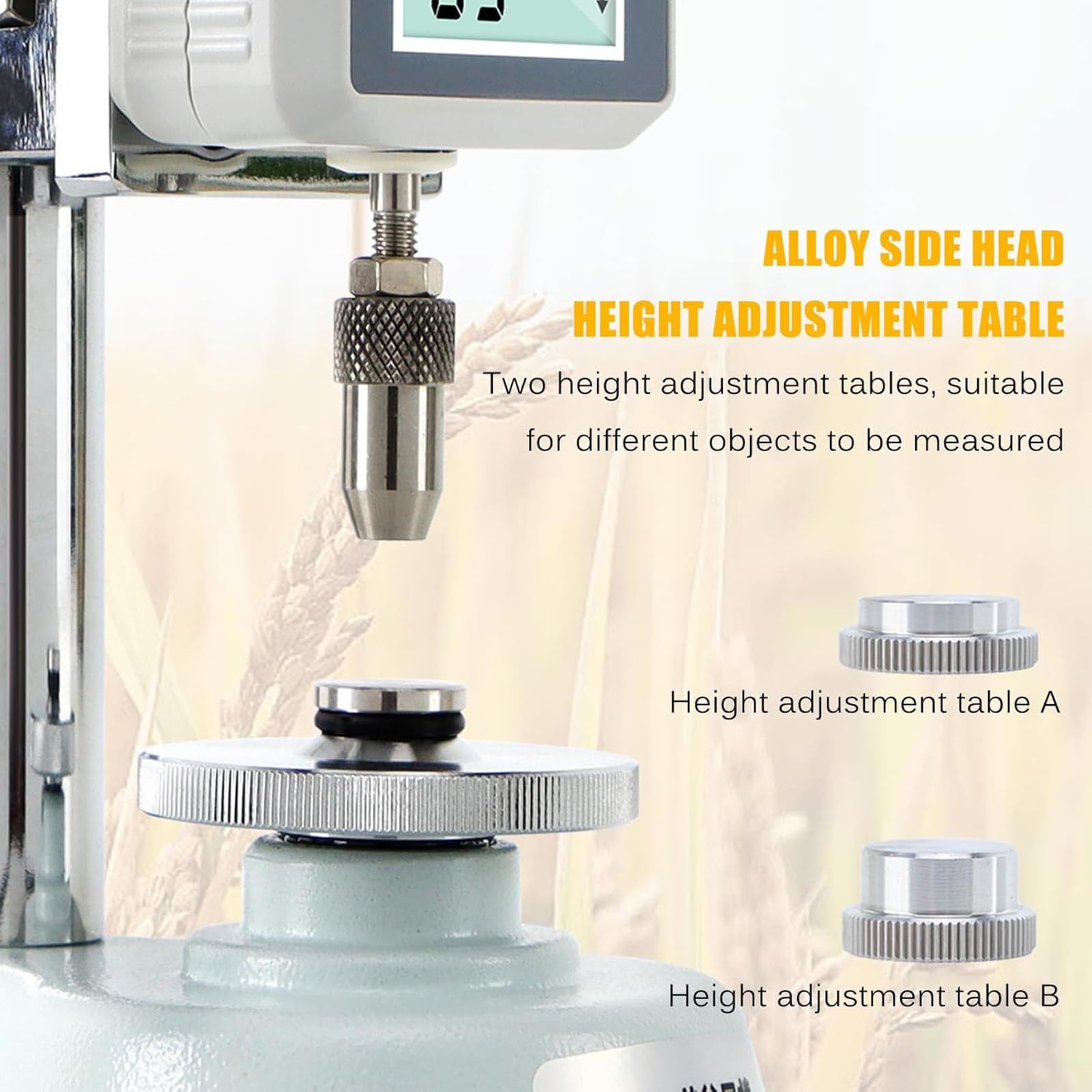 Probador digital de dureza de grano, durómetro de partículas con carga máxima de 20 kg, división de carga de 0,5 kg, diseño seguro para investigación y enseñanza, unidad de conmutación de kg y N