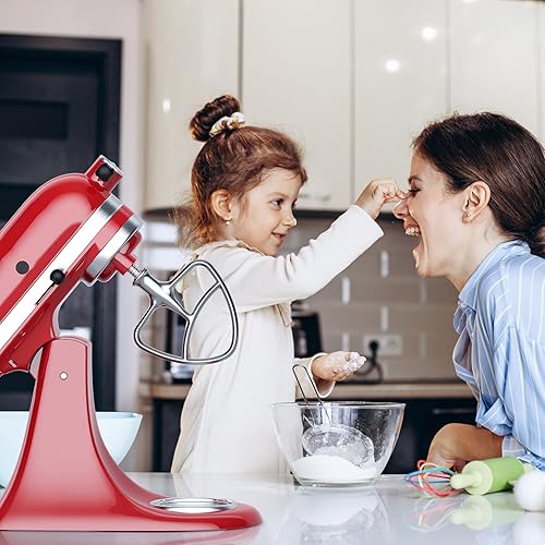 Miniatura 7 de Accesorio de paleta de acero inoxidable para batidora de pie Kitchenaid, se adapta a cuencos mezcladores de pie inclinable de 4.5 a 5 cuartos de