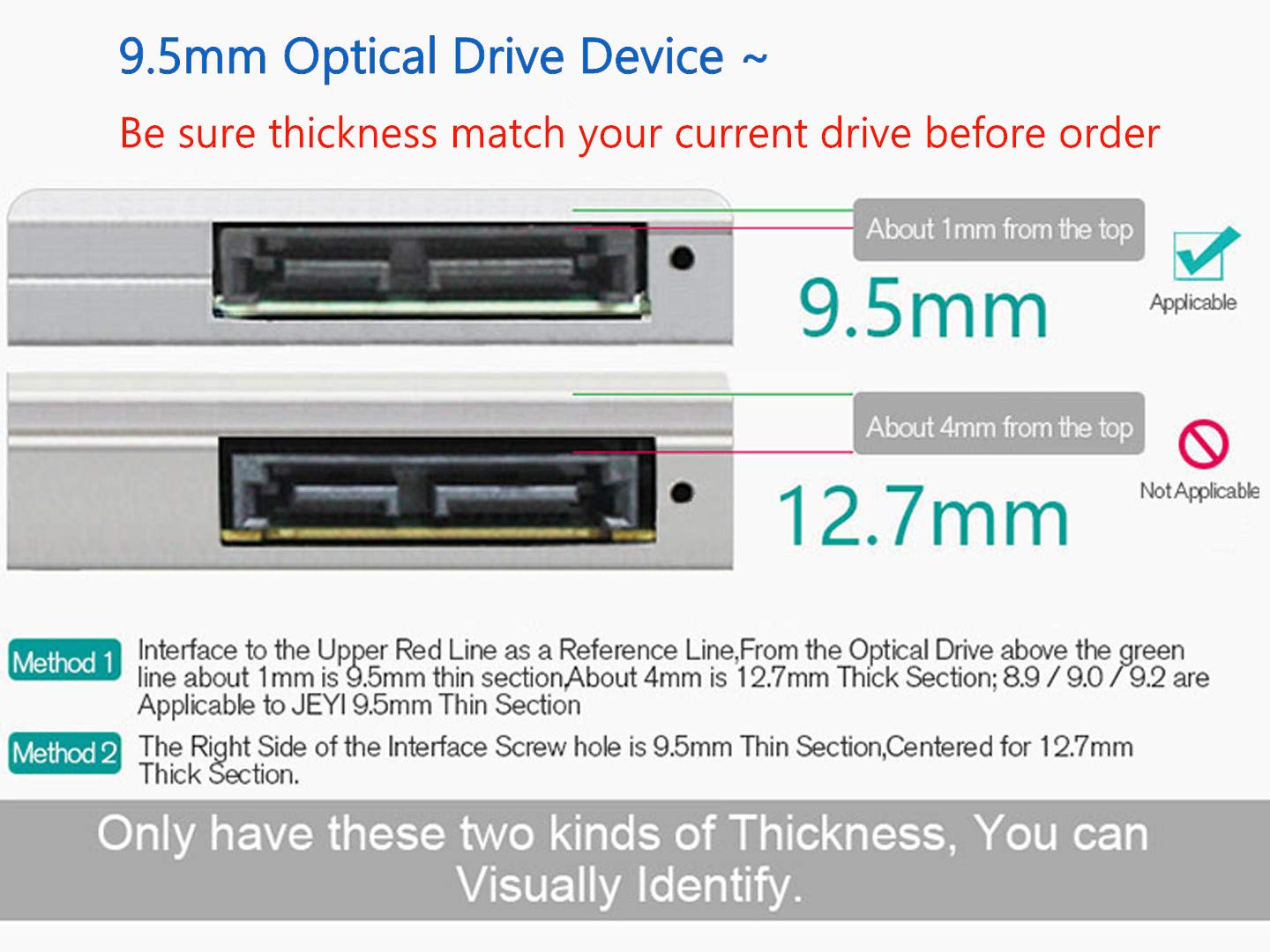 Super Slim Interne 9,5 mm SATA Slot in 8 x DVDRW Slot in Laufwerk CD DVD RW ROM Brenner Writer Laptop PC Mac Optisches Gerät Drive