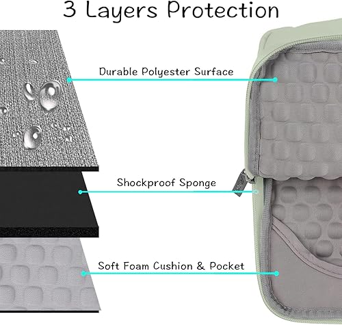 Miniatura 82 de MOSISO Funda para laptop de 13 pulgadas, 13 pulgadas con asa compatible con MacBook Air 13 M4 M3 M2 M1 2025-2018 / Pro 13 M2 M1 2025-2016, bolsa