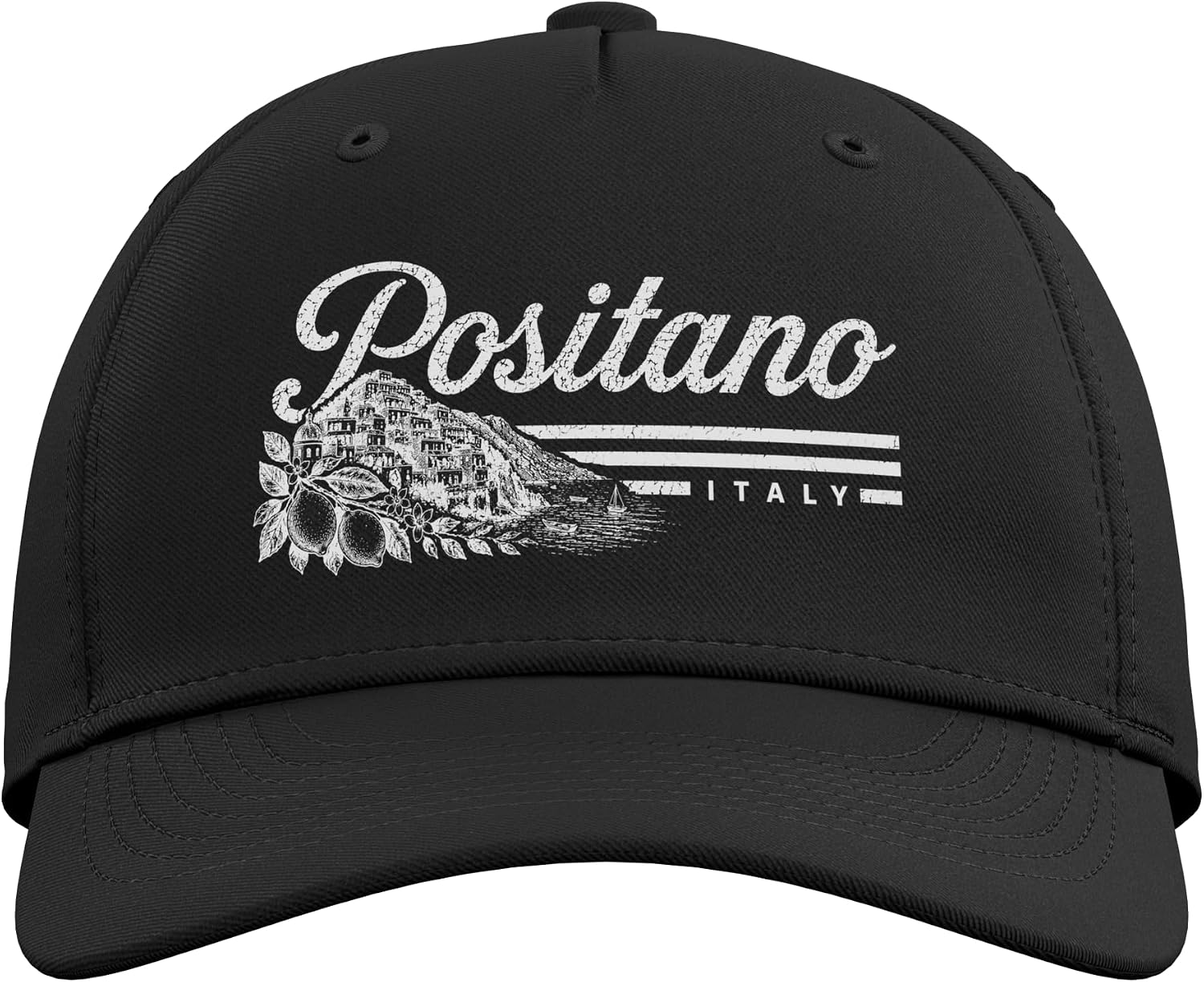 Positano Italy Vintage Retro Travel Destination Adjustable Baseball Hat