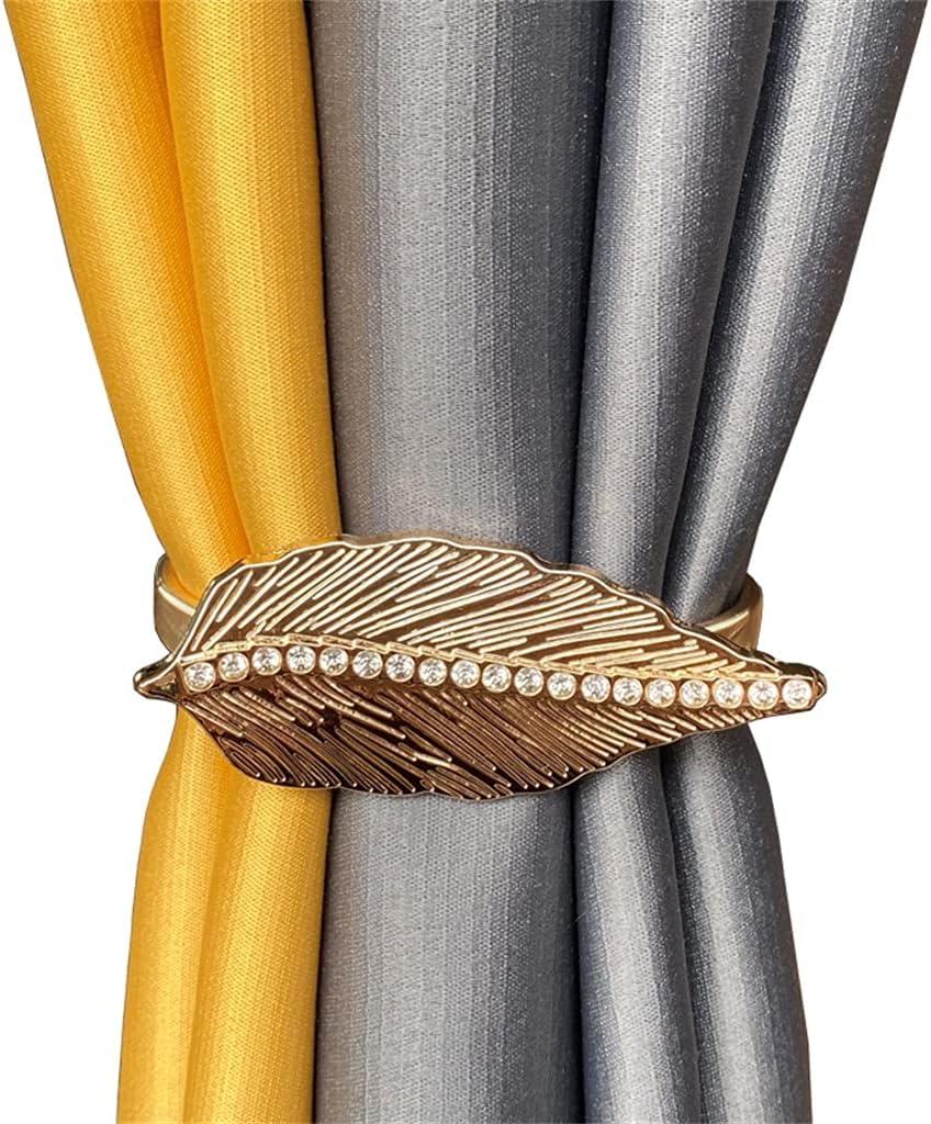 カーテンストラップタイ シンプル リビングルーム カーテンバックル メタルスプリング カーテンタイロープ 室内装飾(A-ワンサイズ