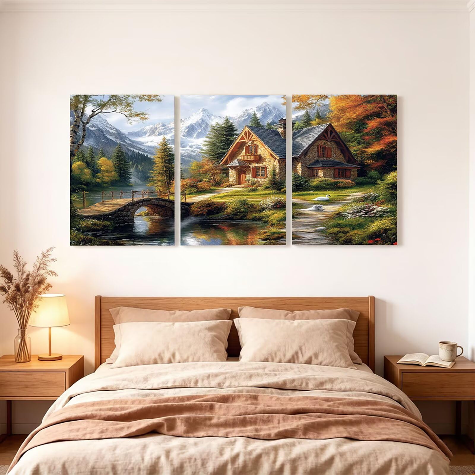 3 opakowanie 5D diamentowe drzewo malarskie, diamentowe malowanie numerami dla dorosłych, zestaw do haftu krzyżykowego malowanie diamentowe 60 x 90 cm x 3 szt., kreatywne hobby dorośli diamentowe
