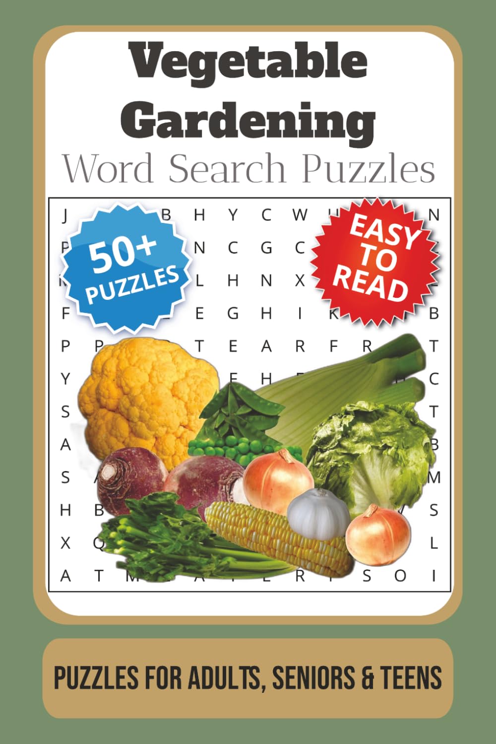 Vegetable Gardening Word Search Puzzle Book: Word Searches with Easy to Read Print about Vegetable Gardening, Planting, , Gardening, and More | 6x9 ... … Gift for Vacations, Holidays and Free Times