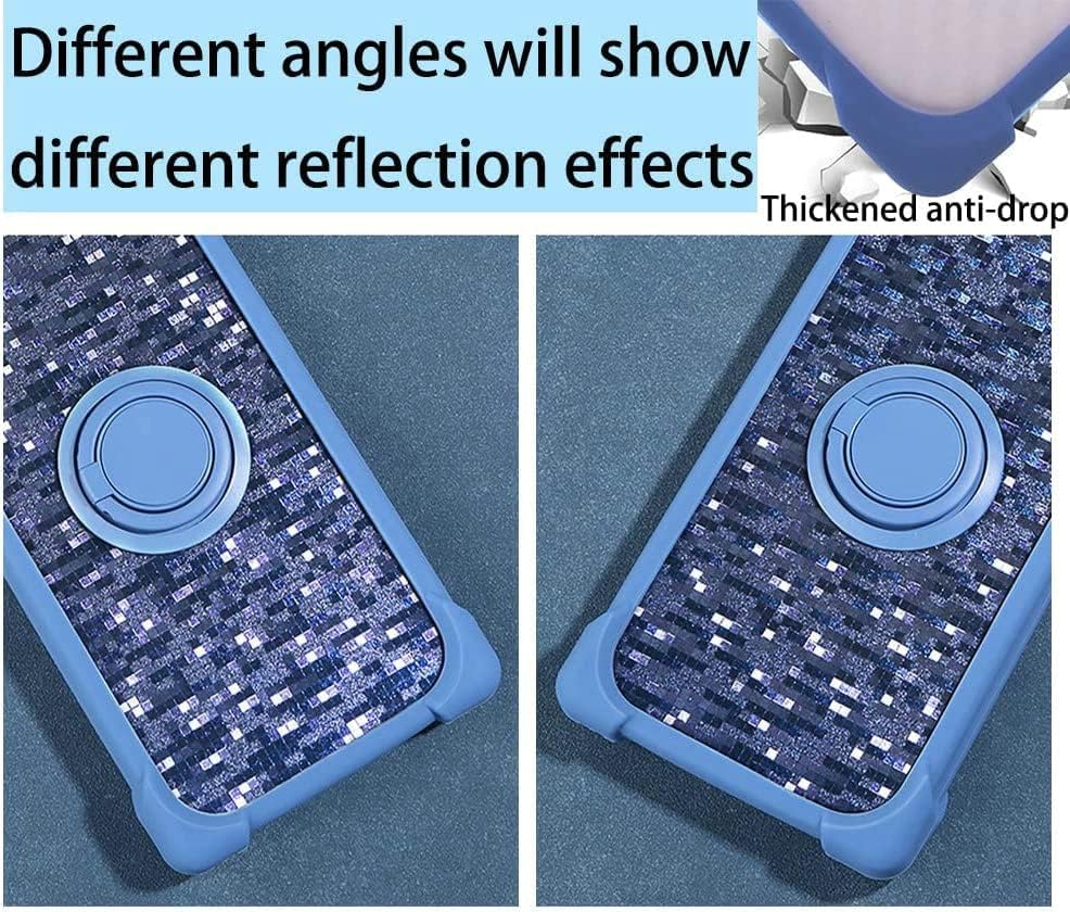 Miniatura 3 de Funda para Xiaomi Redmi Note 10s compatible con Xiaomi Redmi Note 10s Phone Case PC Backplane + Funda de silicona suave anillo de metal 360, soporte