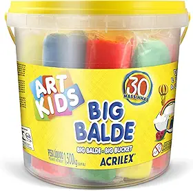 Balde com Massas Acrilex 1.5 kg