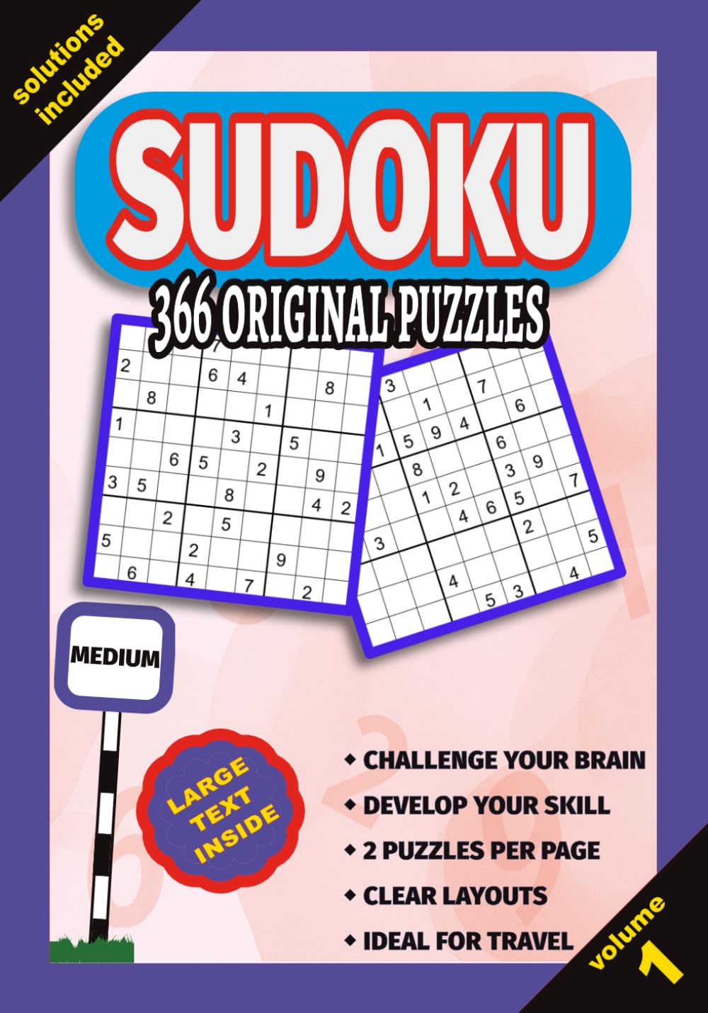 Sudoku: 366 Original Puzzles - Medium (Sudoku Medium)