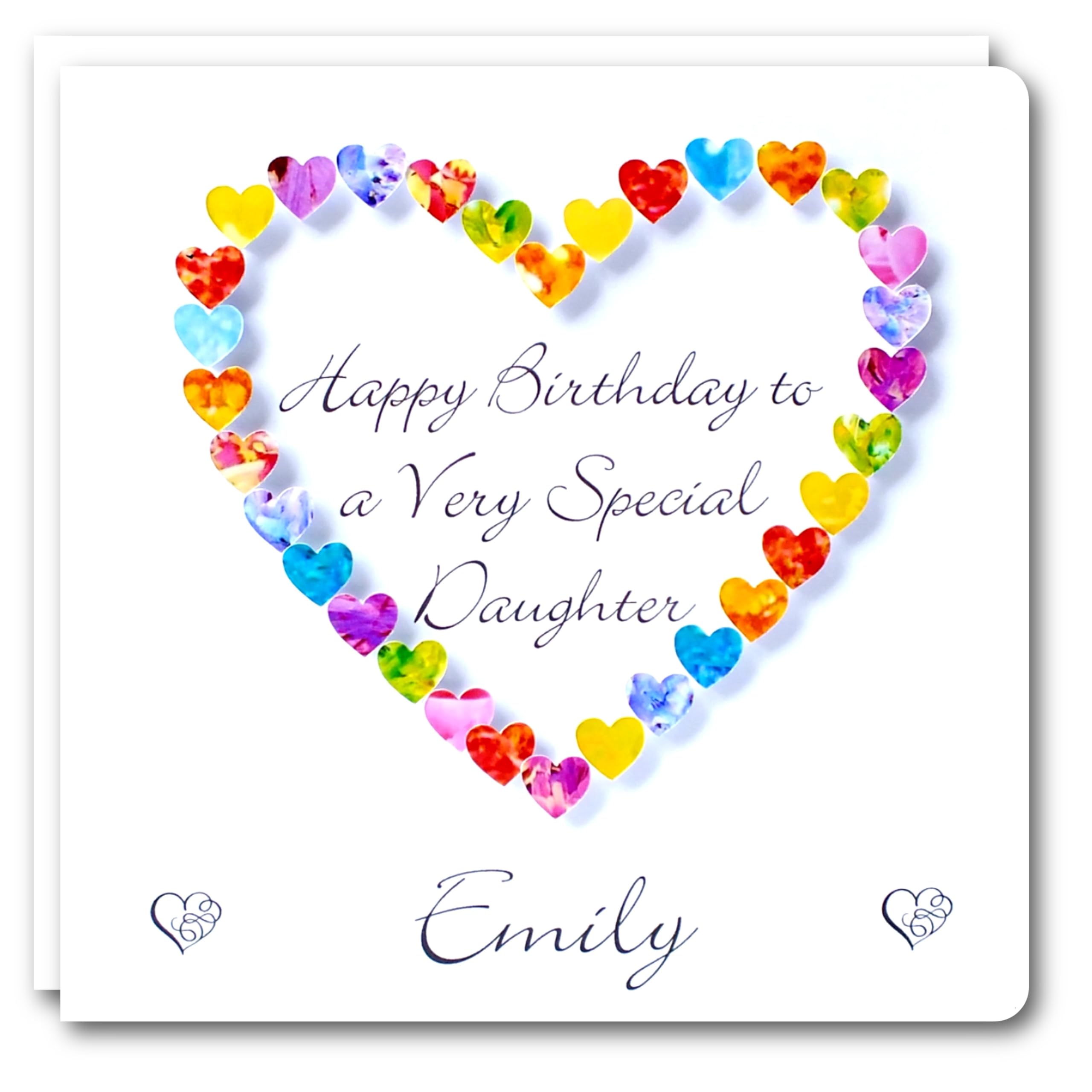 Happy Birthday to a Very Special Daughter Card Personalised Handmade Birthday Card for Daughter +Age