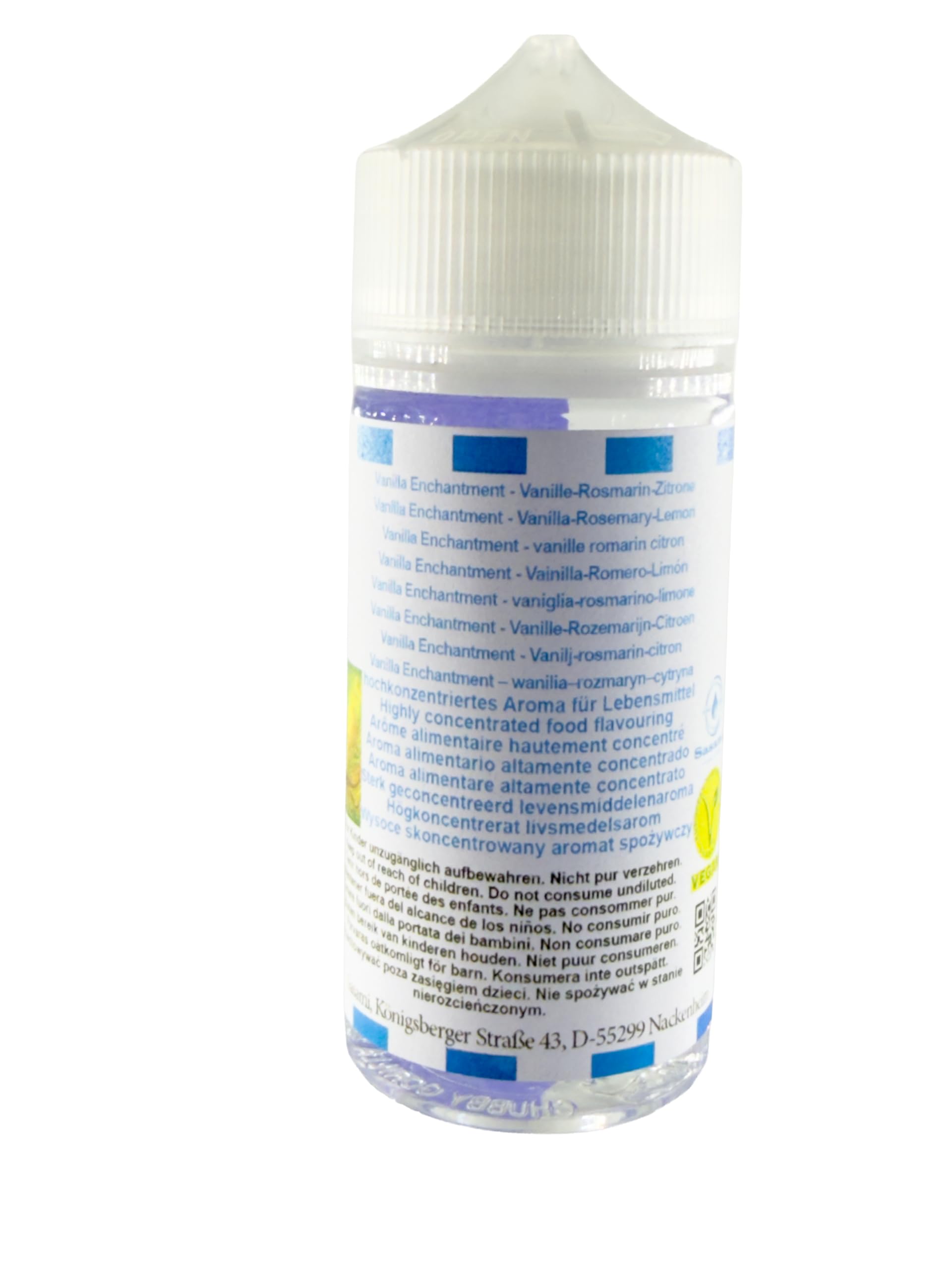 Vanilla Enchantment - Vanille-Rosmarin-Zitrone Aroma Konzentrat - Vegan - Sasami - 100ml