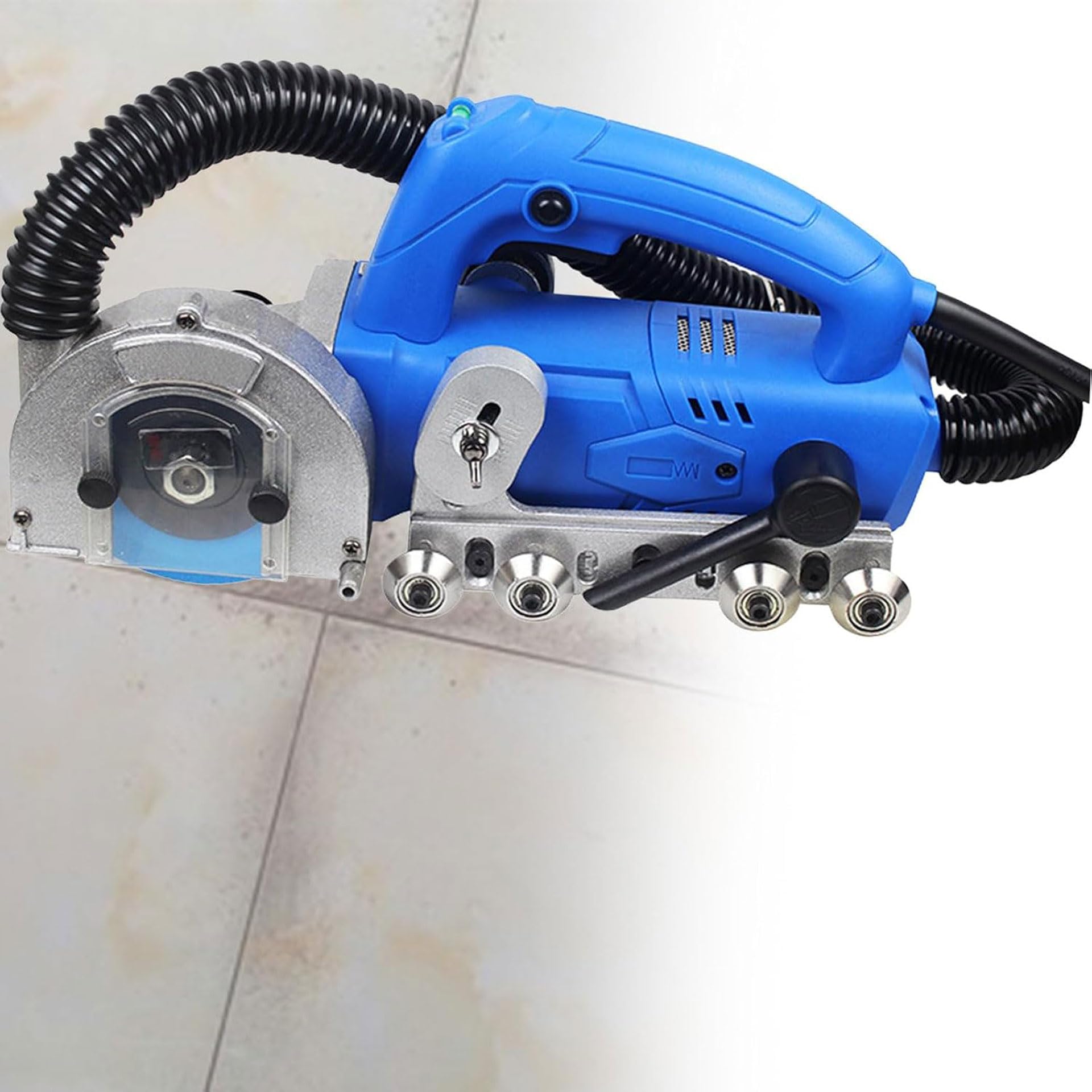 Sghjuy Tiles Gaps Seam Cleaner, Floor DIY Regrouting Tool Blue,34x13x17cm