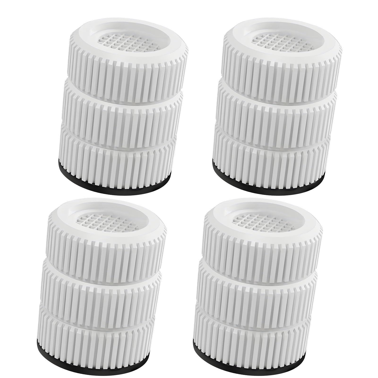 of 4 Height Modifiable Against Slip Mattresses for Washer Refrigerator Sofa Permanent Construction 500kg Load Leveling Feet Application Modifiable Stands