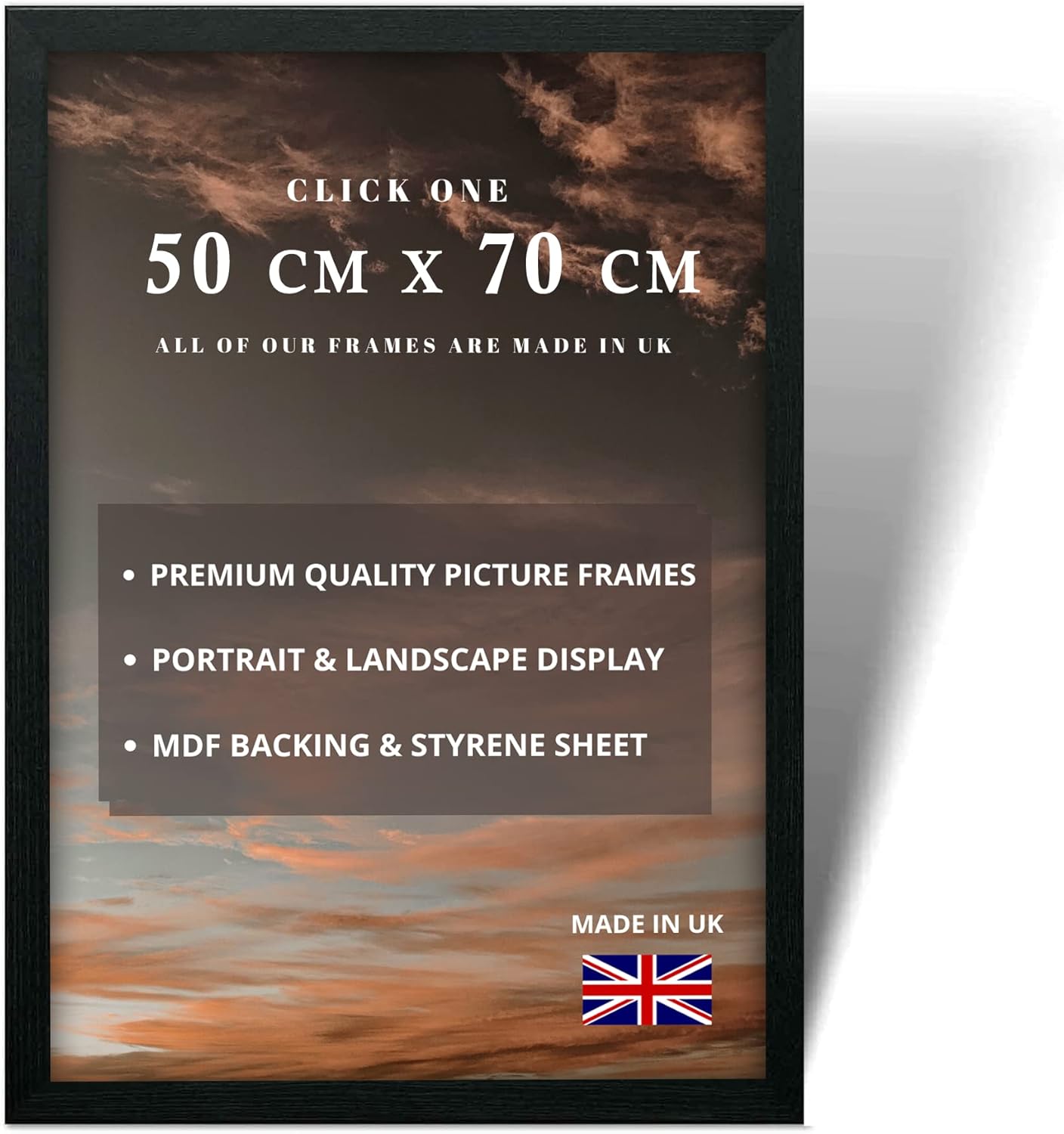 Click One Black Picture Frames, Large Poster Frames, Large Picture