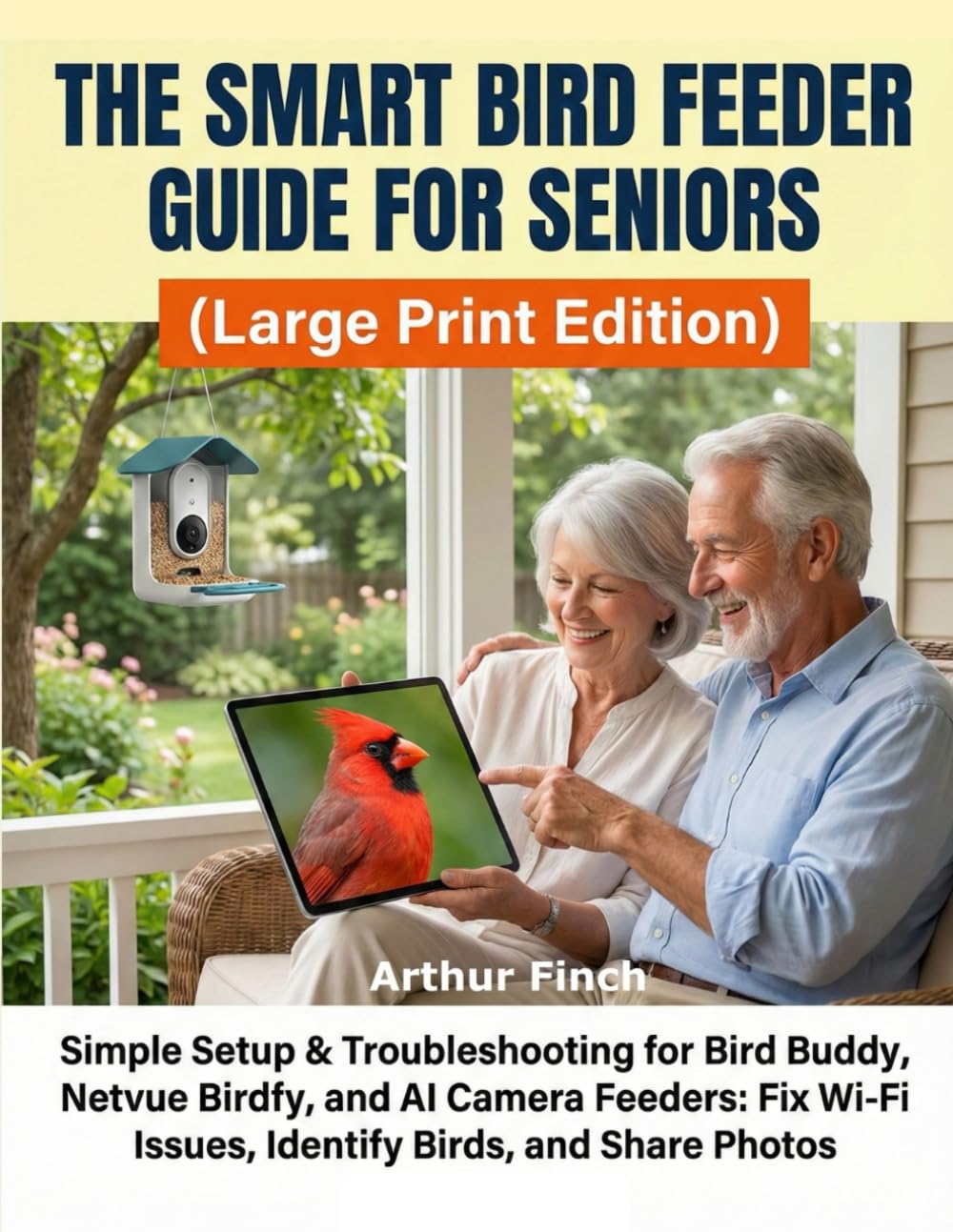 The Smart Bird Feeder Guide for Seniors (Large Print Edition): Simple Setup & Troubleshooting for Bird Buddy, Netvue Birdfy, and AI Camera Feeders: Fix Wi-Fi Issues, Identify Birds, and Share Photos