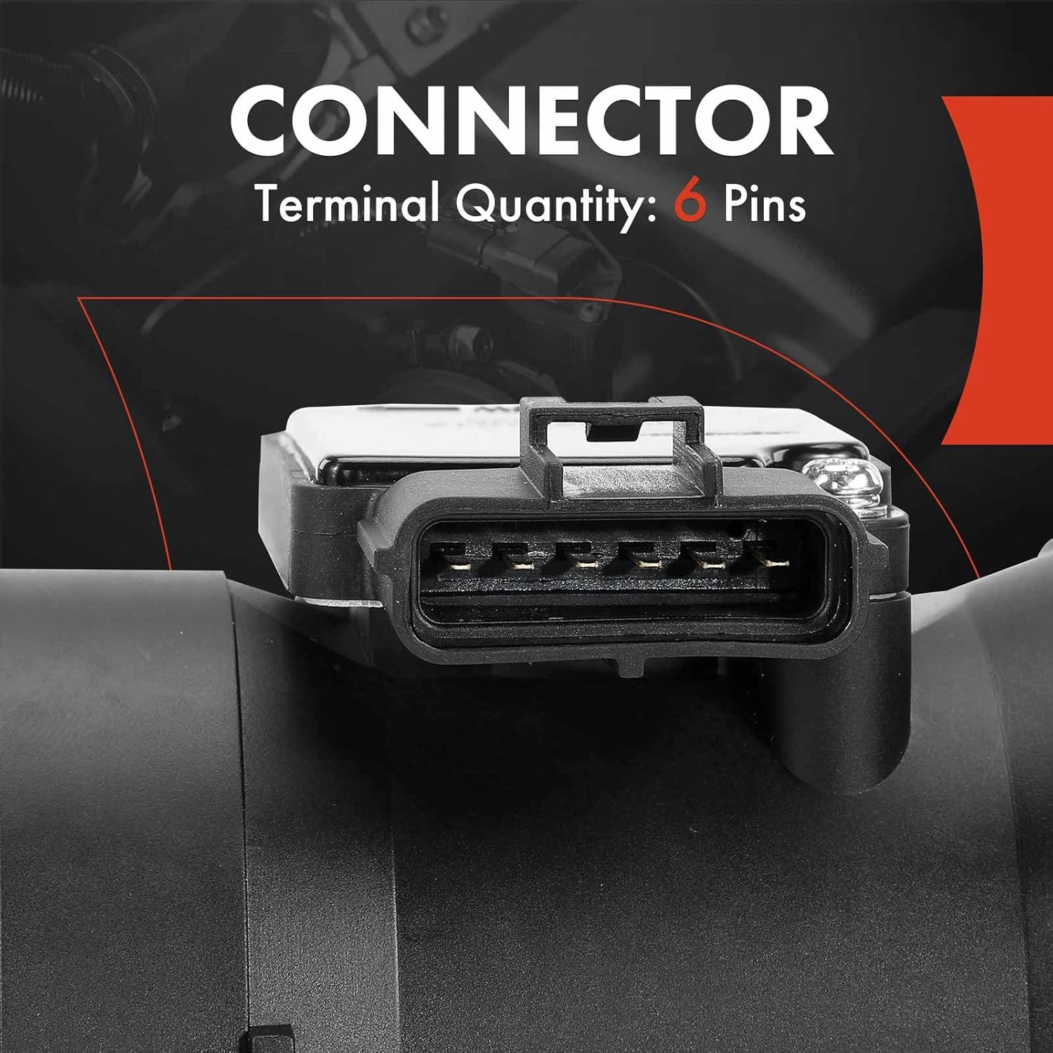 A-Premium Mass Air Flow Sensor Meter Assembly [with 6Pins] SOHC, 8Cyl 4.6L Compatible with Ford Crown Victoria 2003-2004 & Lincoln Town Car 2003-2011 & Mercury Grand Marquis 2003-2004 2007