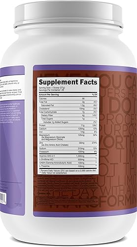 Miniatura 4 de TransformHQ Batido nocturno, Sleep + Protein Blend, 28 porciones, sabor a mousse de chocolate