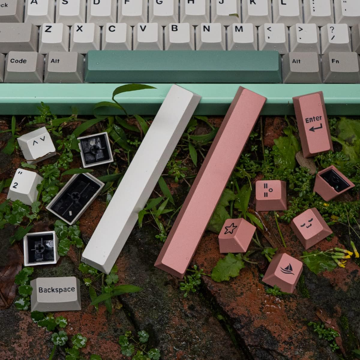 Retro Keycaps 192Keys Cherry Profile Doubleshot Custom Keyboard Keycaps ISO ANSI for Cherry MX 60% 65% 70% 75% 95% Mechanical Keyboards
