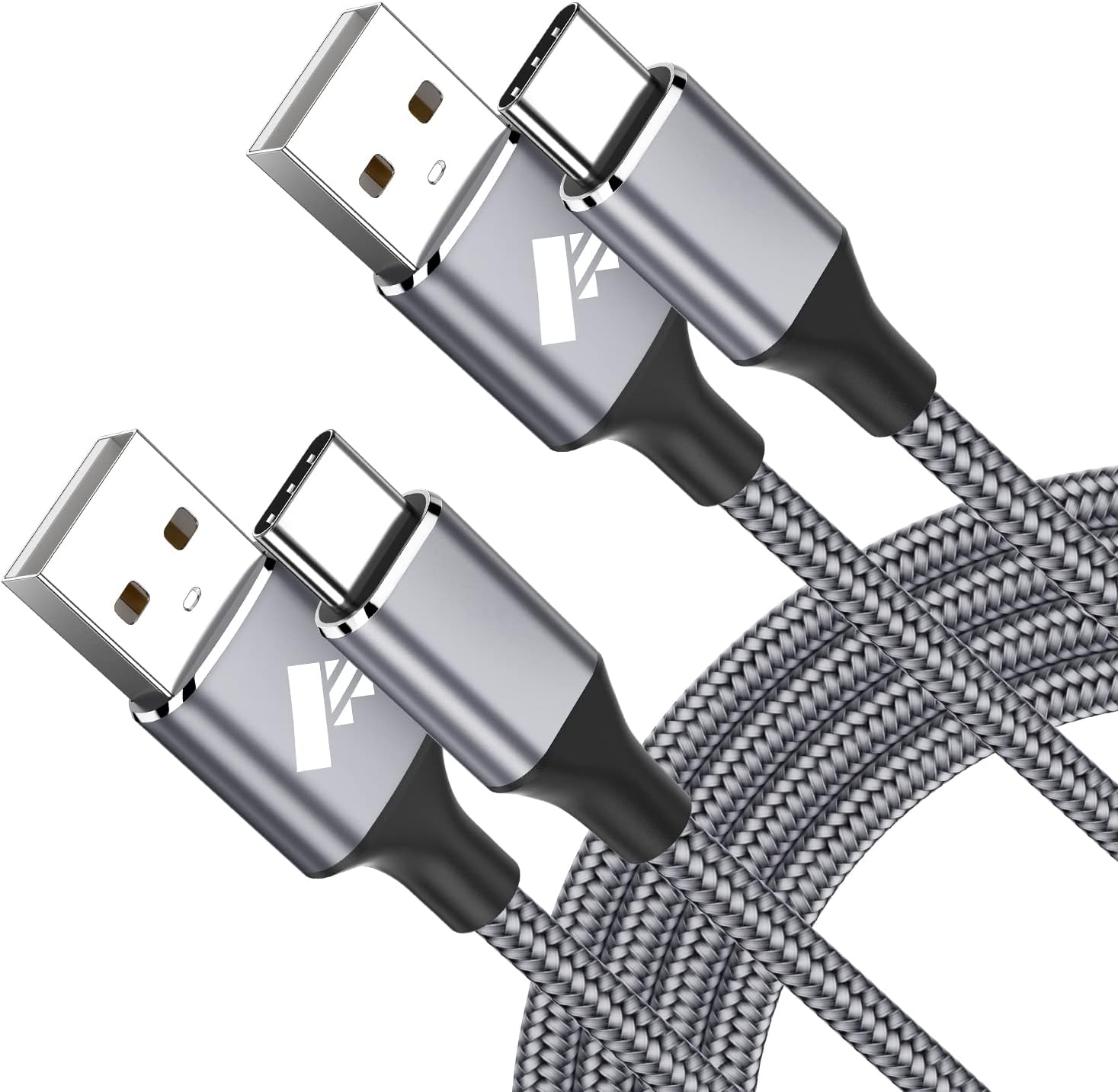Aioneus USB C Cable 3A Fast Charging [2-Pack, 6FT] USB A to Type C Charger Cord for Samsung Galaxy S22 S21 A01 A02s A03s A11 A12 A13 A14 A20 A21 A32 A42 A50 A52 A53 A54, Z4 G7, LG K51 Stylo 6 5 4
