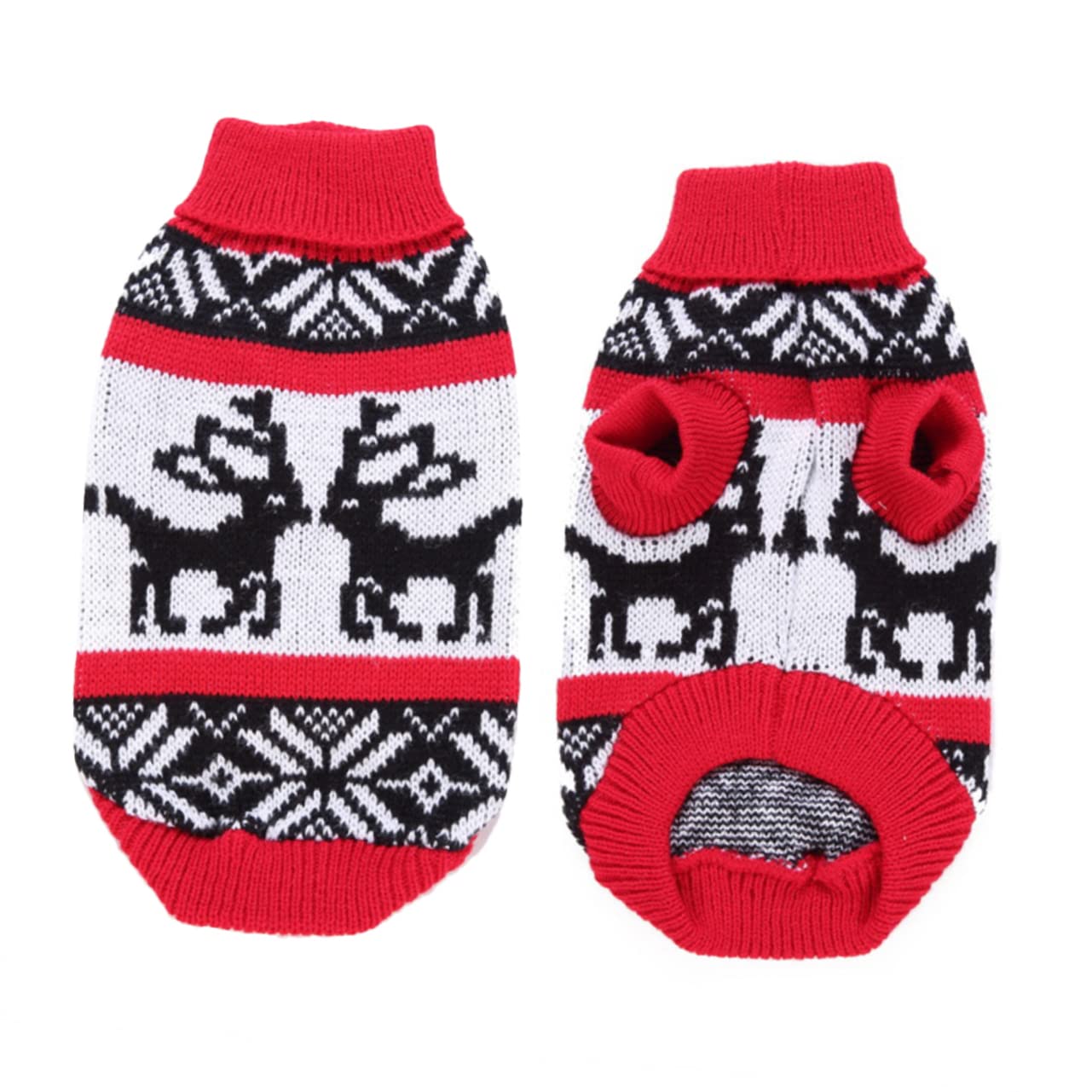 SUPVOX 3 Pezzi Maglione A Collo Alto per Animali Domestici Vestiti per Cuccioli di Natale Maglione per Animali Domestici Maglione Lavorato A Maglia per Animali Domestici Abbigliamento