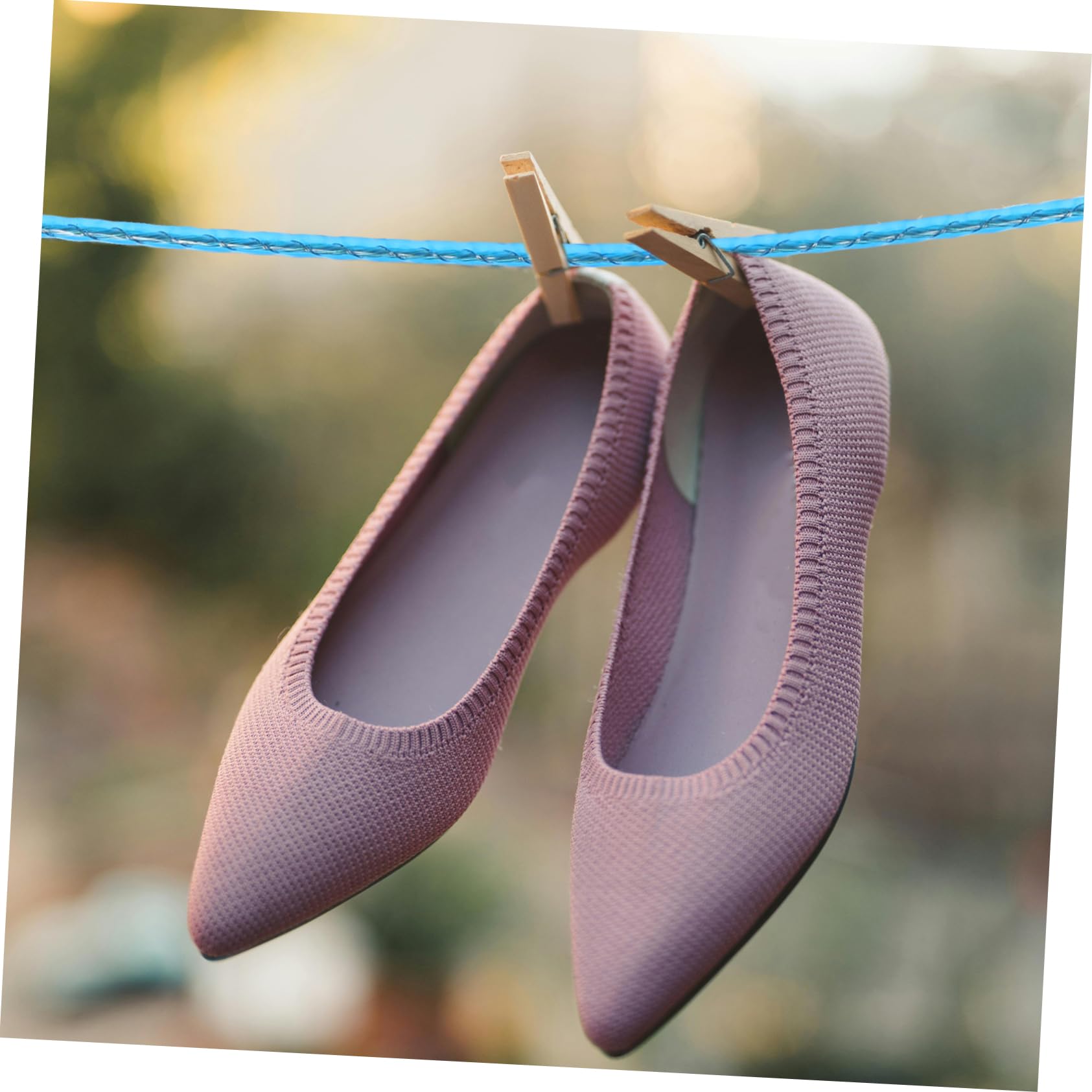PRETYZOOM 4 Juegos De Tendederos Portátiles para Exteriores Resistentes Al Viento para Ropa De Camping (2 Unidades)