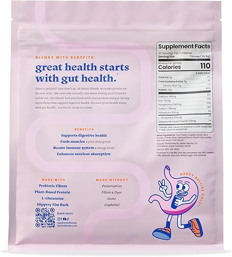 Miniatura 8 de Proteína vegana en polvo con fibra prebiótica, apta para el intestino, bajo FODMAP, sin gluten, sin lácteos, sin goma, sin azúcar, sin soja, 20