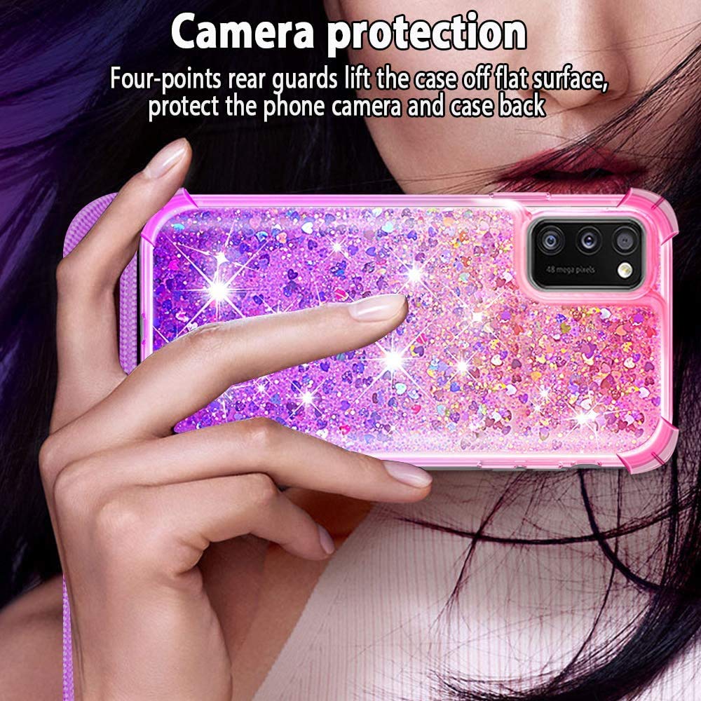 PekaTech Custodia con Collana per LG Velvet 4G/5G, Cover Trasparente Morbido Silicone con Cordino Case con Laccio Tracolla [Antiurto] [AntiGraffio] [Antiscivolo] TPU Case con Collana, Arcobaleno